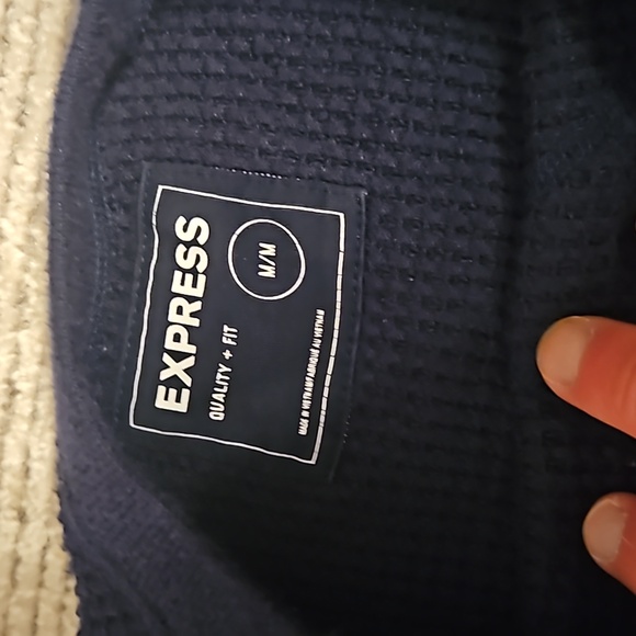 Express Navy Blue Sweater - Picture 3 of 4